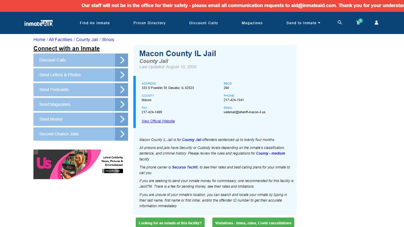 Macon County IL Jail - Inmate Locator - Decatur, IL
